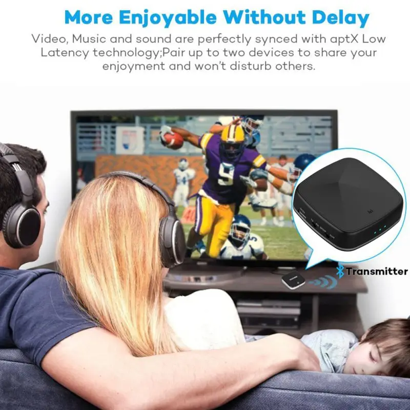  Bluetooth 5.0 Trasmettitore Ricevitore CSR8675 APTX HD LL Bt Audio Musica Senza Fili USB Adattatore