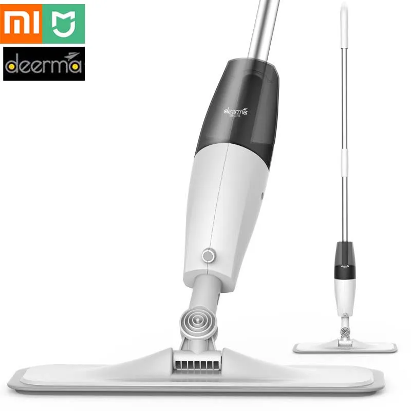

Xiaomi Ecological Chain Brand-Deerma Spraying Swiper Mop Carbon Fiber Cloth 360 Rotation rod 0.75kg Mop for Smart Home