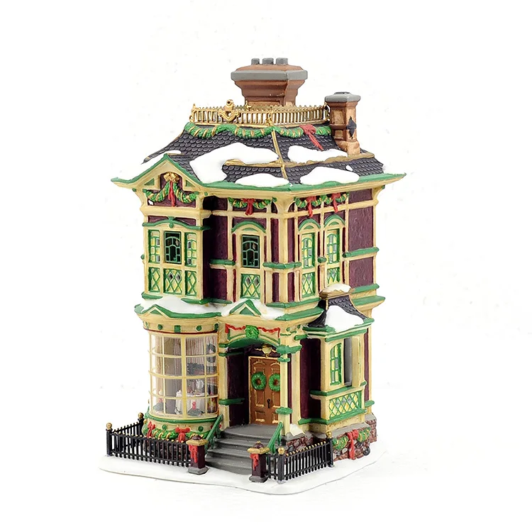 Dickens Village Series Victorian Family Christmas Porcelain Handcrafts Modern Living Room