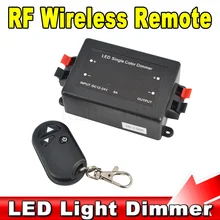 2 шт. 3key РФ LED диммер Беспроводной Яркость пульт DC 12 В 24 В 8a 96 Вт 192 Вт для 5050 3528 один Цвет полосы света