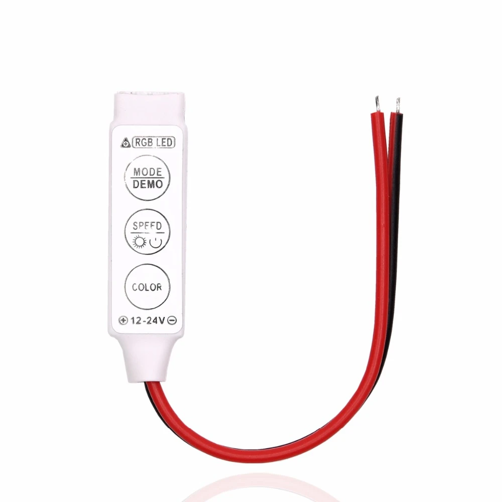 DC 12V 6A LED RGB контроллер Диммер Мини 3Key пульт дистанционного управления для 5050 2835