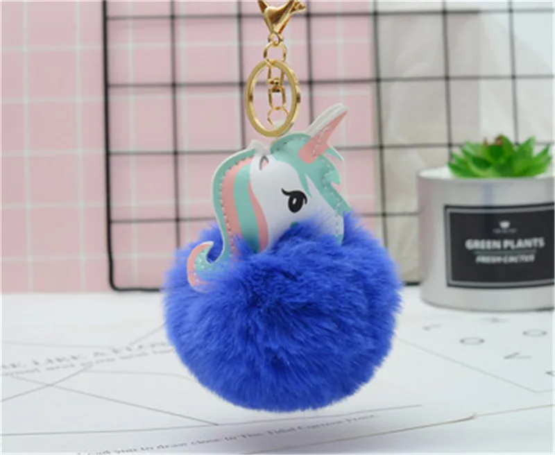 Unicorn Plush Toy Keychain Unicorn Key Pendant Filled Animal Toy Children Girl Bag Pendant Pendant 4