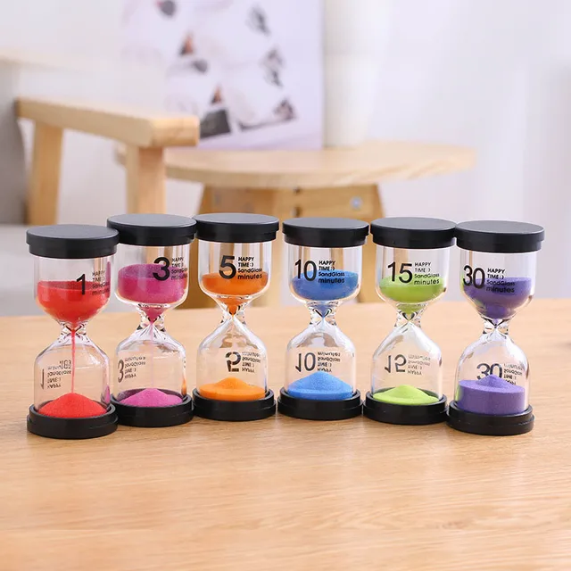 1pc home ornament desktop sand clock timers 10 minute 15 minutes 30