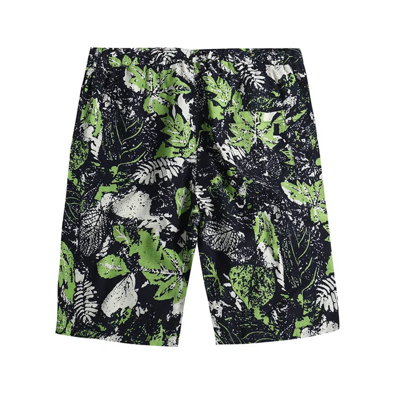 2018 сезон: весна–лето Для мужчин пляжные штаны с принтом Гавайский Повседневные свободные штаны галстук холтер середины талии брюки