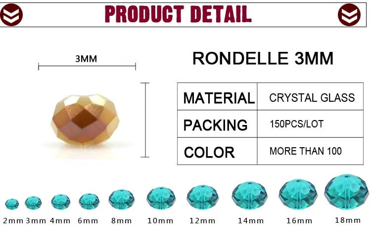 Zhubi Оптом Позолоченные Стекло круглые бусины DIY 2/3/4 мм бусинки Rondelle, в виде граненых стеклянных свободные Бисер Кристаллы ювелирные изделия поставщик решений