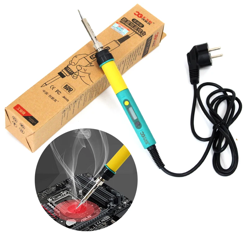 

Constant temperature CXG LCD Digital Temperature Adjustable Electric Soldering Iron Mini Handle Heat Pencil