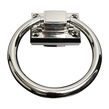

Door Handle Door Pull Ring Knob Shiny Silver Drop Pull Ring Wooden Door Knocker Chair Pulls Handle 111x56x38MM