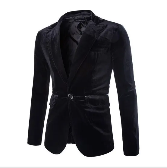 Mens Burgundy Velvet Blazer Traje Hombre Purple Black Corduroy Suits Jacket For Men Casual Fashion One Button Coat M-XXL Mens Burgundy Velvet Blazer Traje Hombre Purple Black Corduroy Suits Jacket For Men Casual Fashion One Button Coat M-XXL