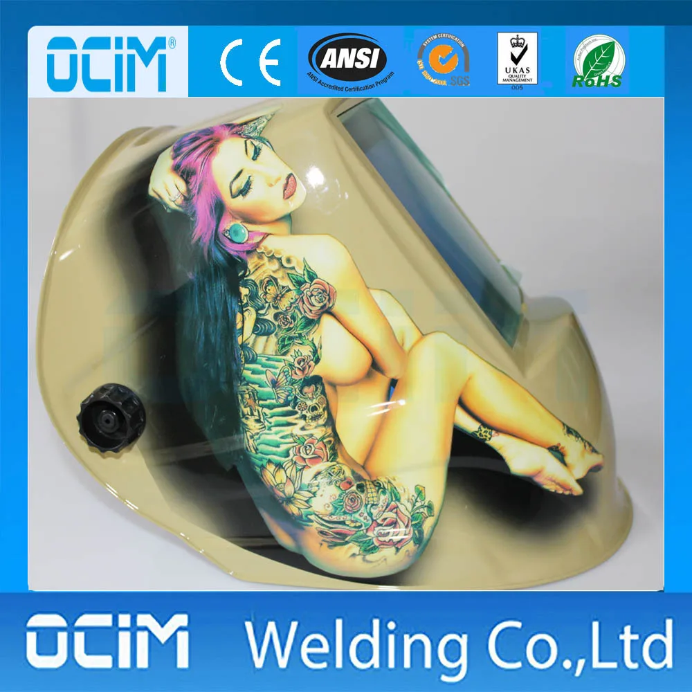 

Big Viewing Area Solar Powered Welding Helmet Welding Mask TFM9801349 Viewing Area 100 x 93 mm