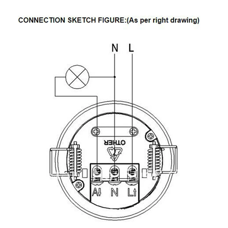  High quality 360 degree ceiling 110V/AC 220V/AC inlay sensor switch PIR infrared motion sensor ligh - 32963727949