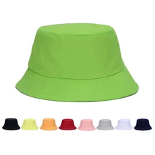 Летняя одноцветная шляпа-ведро для девочек, для отдыха, рыбацкая шляпа уличные, для охоты и рыбалки, затенение, плоская кепка, солнцезащитная Кепка, CP0299