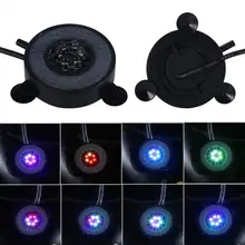 Красочный фонарь для подводного освещения бассейнов светодиодный водонепроницаемый фонарь круглый аквариум лампа 6 светодиодный s пузырьки воздуха аквариум погружной светильник
