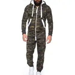 Мода 2019 г. спортивный костюм для мужчин's Playsuit комбинезон-унисекс цельный Гар мужчин t Non Пижама-комбинезон Блузка Толстовка бег наборы для