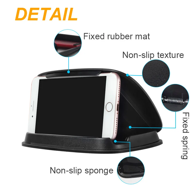 Cena Uniwersalny klip Fold 3.0 do 7.0 cala telefon komórkowy uchwyt samochodowy telefon nawigacja GPS uchwyt na telefon do huawei