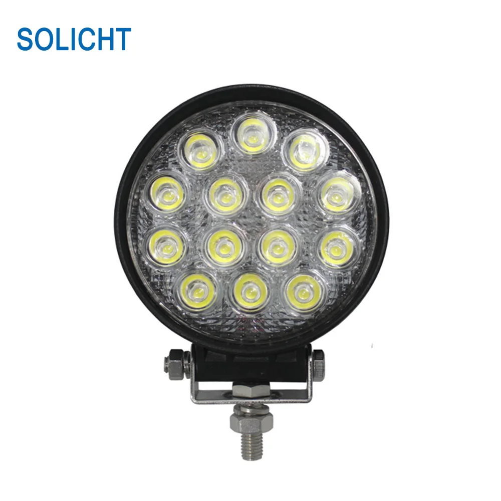 Solicht 14* LED 42 Вт автомобиля светодиодный свет лампы Туман светодиодные лампы Водонепроницаемый IP67 6000 К алюминия сплава внедорожник ATV внедорожник Грузовик