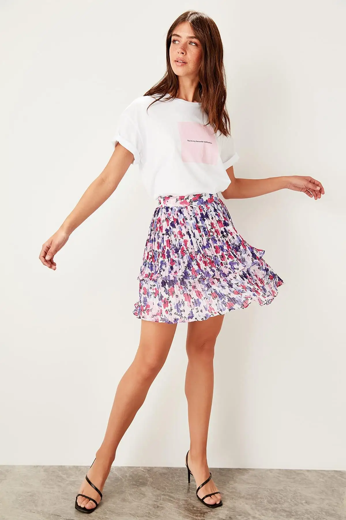 

Trendyol Multicolour Ruffle Detail Skirt TWOSS19ST0199