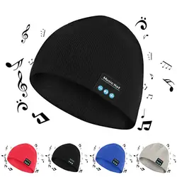 SOONHUA удобные унисекс Bluetooth V4.2 шапочка зима Вязание Hat беспроводной музыкальный теплый кепки долгого ожидания для телефонов Ноутбуки