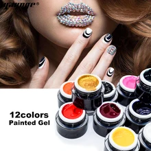 

YAYOGE Painting Gel Varnish 10 ML Creative Wire Drawing Nail Gel Lacquer Point To Line Pulling Silk Spider Gel Nail Polish