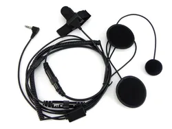Casque de moto Helment, 1 Pin, PTT, pour Motorola talkie walkie TLKR T60 T3 T80, écran radio pour MB140R MT350 R MS355 