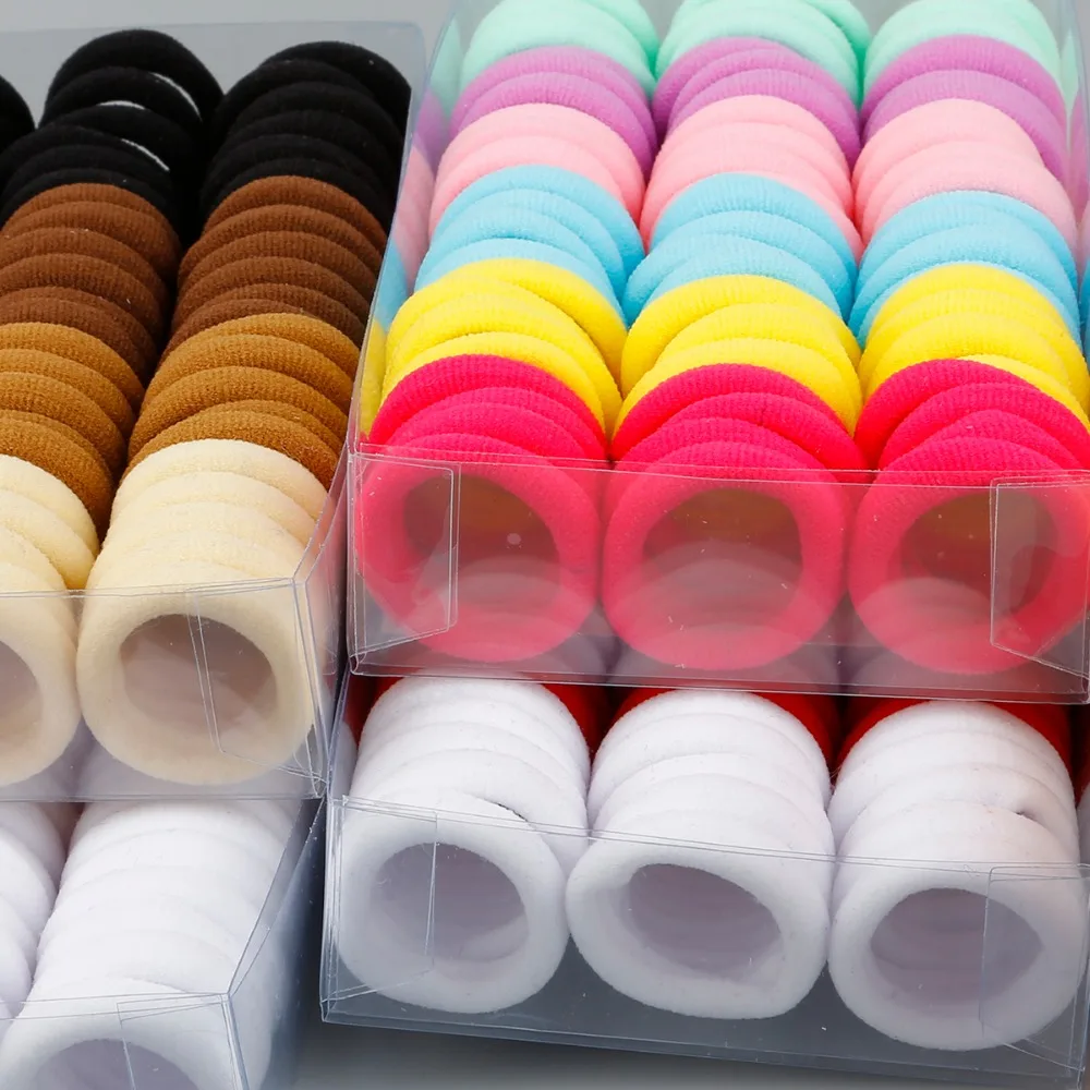 

66pcs Candy Colorful Colored Hair Holders High Quality Rubber Bands Hair Elastics Accessories Girl Women Tie Gum scrunchies