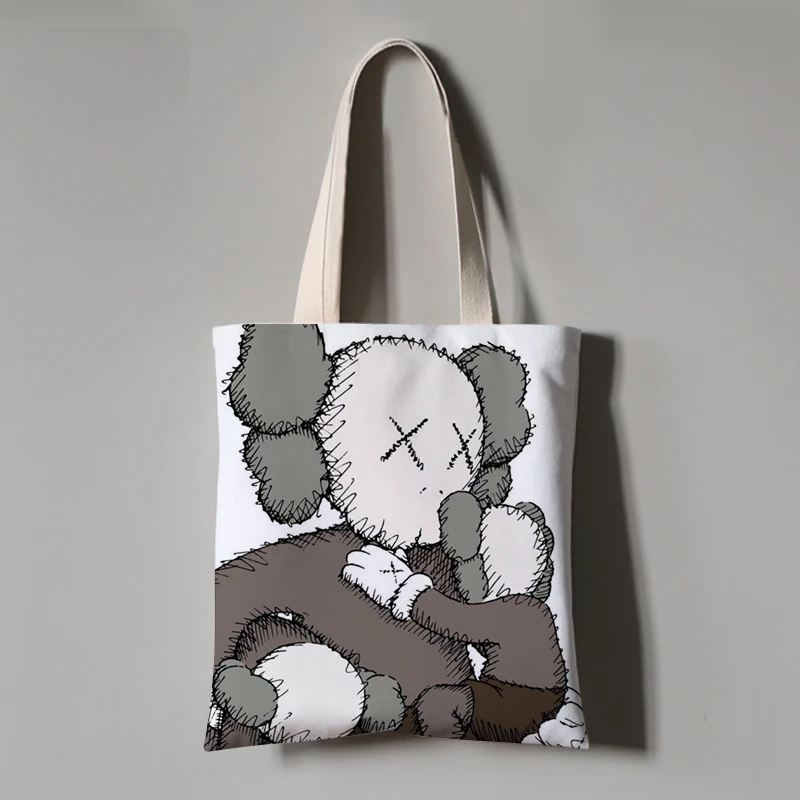 

Sesame Street Graffiti Canvas Bag KAWS Cotton Bag OriginalFake BFF Creative Street Art New Year Gift R841