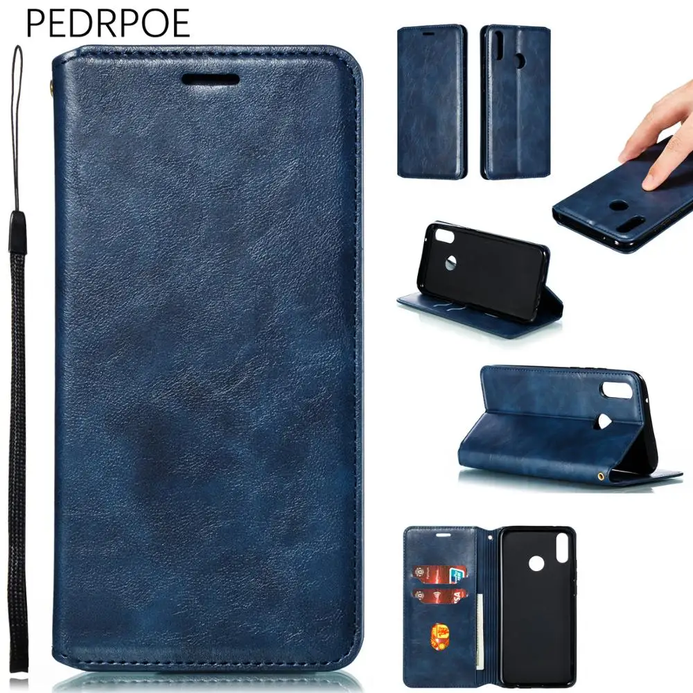 

For Huawei Enjoy 9 Plus Y9 2019 Case Luxury Leather Wallet Flip Cover Case For HUAWEI Y 9 2019 ENJOY 9 PLUS PU Card Phone Case