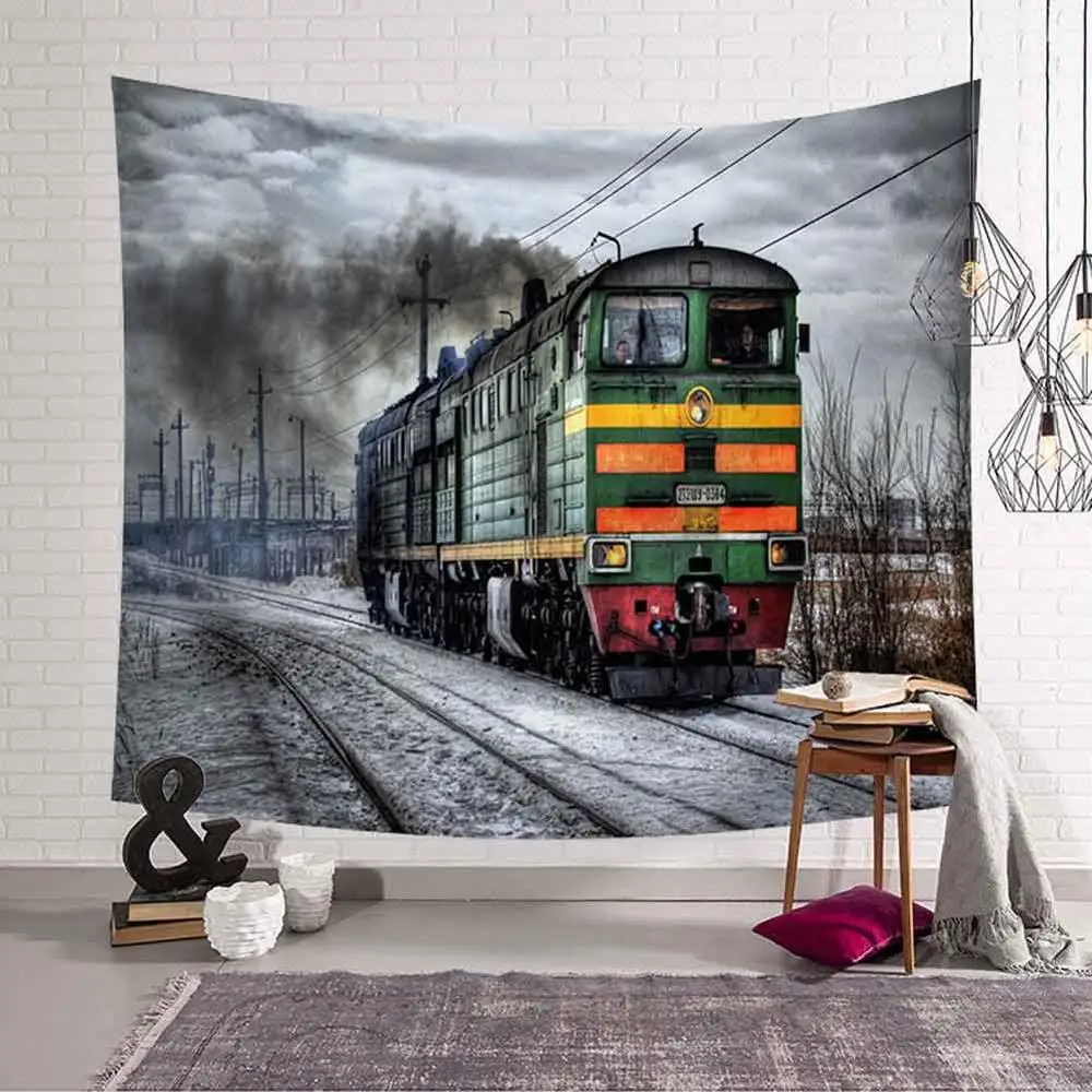 GT8077-11 Red Bus Tapestry