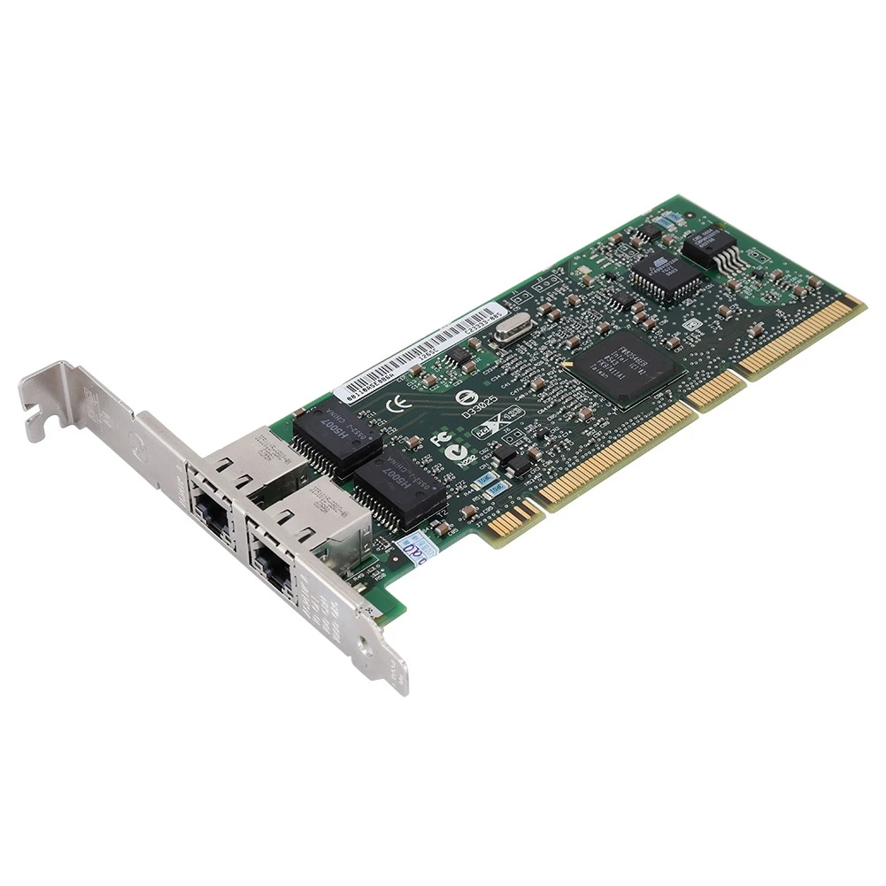 Для Intel 82546EB 8492MT двойной порт PCI Gigabit Серверная сетевая карта 1000 Мбит/с двухпортовый гигабайт; LAN; карта сетевая карта