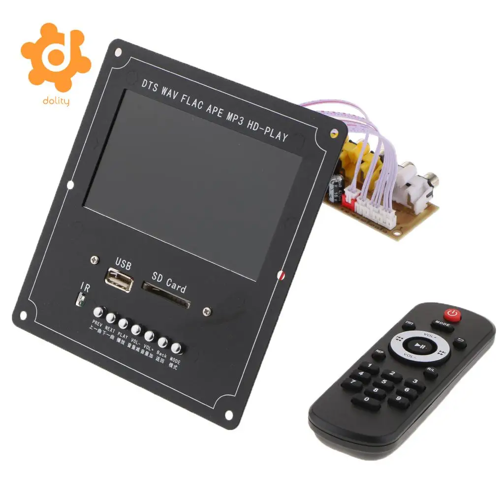 

4.3Inch Screen Car Audio MP3 Decoder Board USB SD Card Bluetooth Module With Remote&Plate
