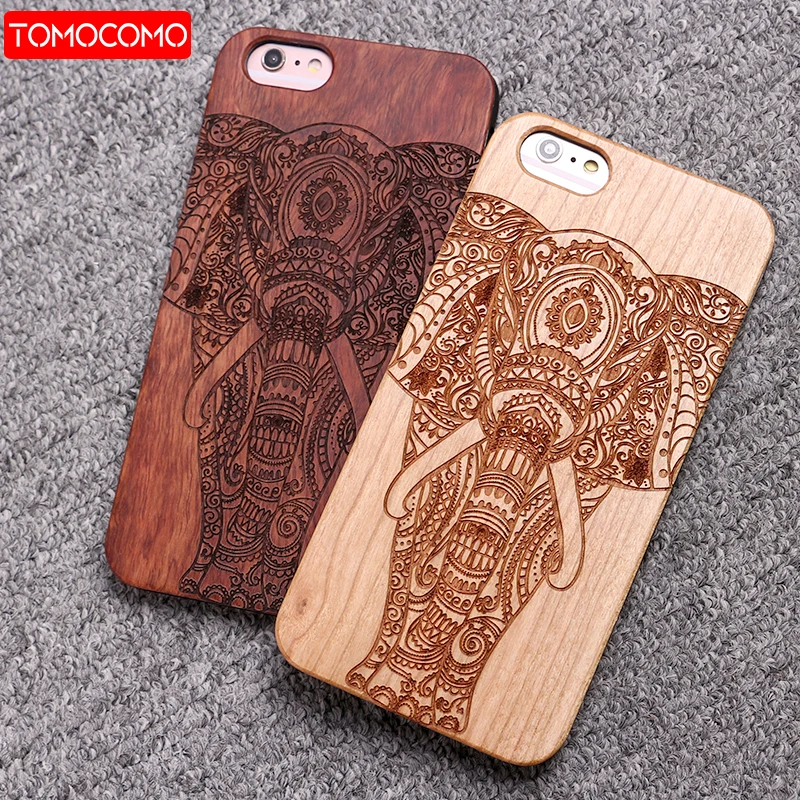 

For iPhone 5 5S 6 6S 6Plus 7 7Plus 8 8Plus X XS Max Elephant Wood Case For SAMSUNG Galaxy S7 Edge S8 plus S9 S9 Plus Fundas