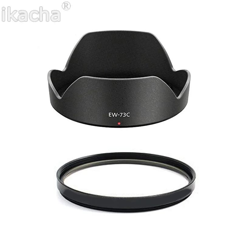 

EW-73C ew 73c Lens Hood + 67mm UV Filter For Canon EOS EF-S 10-18mm F4.5-5.6 Lens