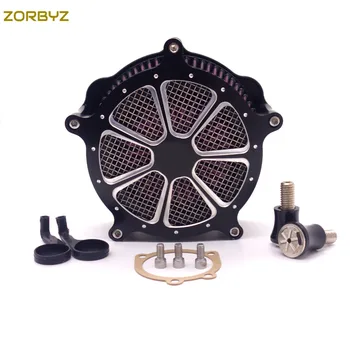 

ZORBYZ Motorcycle Black CNC Air Cleaner Intake Filter System For Harley Sportster 883 1200XL 04-14