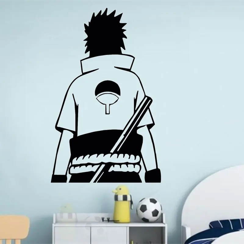 

Naruto Uchiha Sasuke (BACK) vinyl wall sticker, home living room decoration boy room fashion decoration DM25