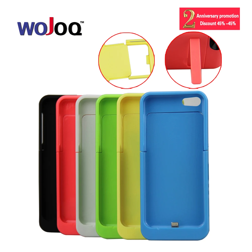 2200 mAh WOJOQ External Backup Battery Charger Case Power Bank Pack With Stand font b Powerbank