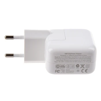 

White Charger Adapters European standards for iPad / iPhone / iPod / Smartphones 2.1A