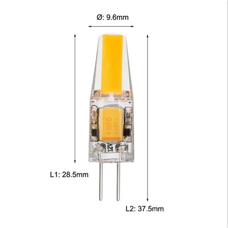10 шт./лот G4 лампочка 12 В Bombillas Led SMD COB для дома 220 3 Вт лампадин Milight Ampoule светодиодная