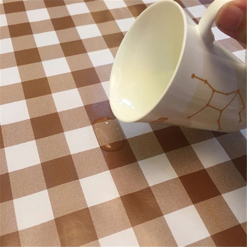 20 Types Tablecloth PVC Pastoral Plastic Table Cloth Rectangular Waterproof Oilproof Fabric Tea Table Cabinet Decor For Kitchen 