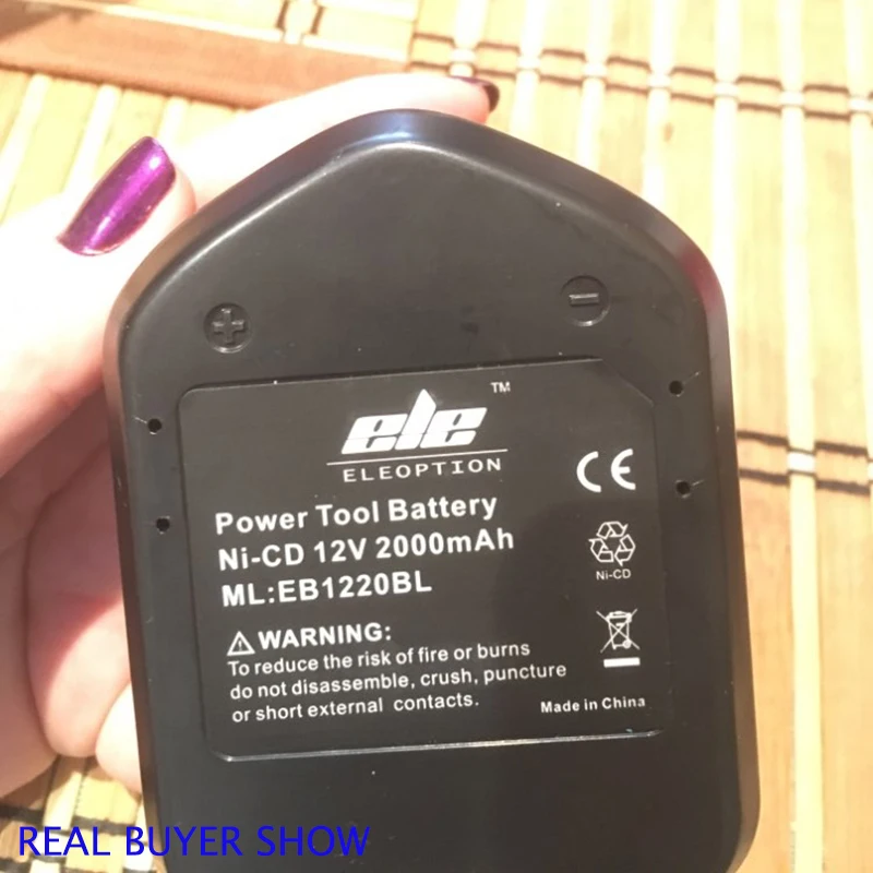 ELEOPTION 12V 2.0Ah 2000 мА/ч, Батарея для экскаватора Hitachi EB1220BL EB1214S EB1212S WR12DMR CD4D DH15DV C5D