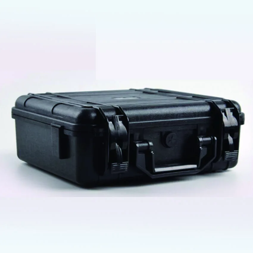 Пластиковый ящик для инструментов легкая черная твердая пластмасса контейнер для хранения инструментов без пены