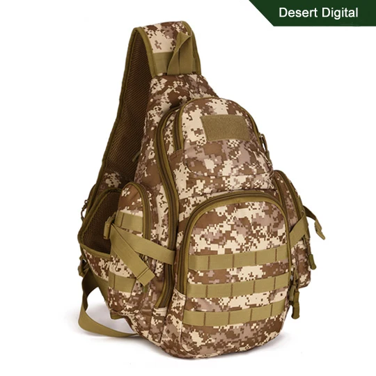 Полевой тактический рюкзак для спорта на открытом воздухе, сумка на одно плечо для ноутбука, Мужская большая дорожная сумка, военный рюкзак для выживания - Цвет: Desert Digital