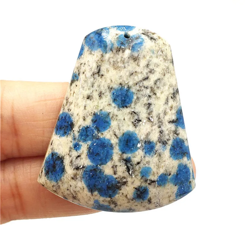 

Natural K2 Blue Pendant Stone Women Party Anniversary 40x34x10mm Crystal Healing AAAAA Fashion Necklace Pendant Jewelry