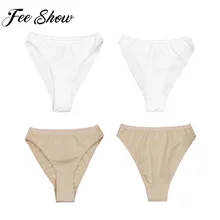 FEESHOW горячие девушки Высокая крой трусы нижнее белье трусы для балетные и гимнастические детские шорты для девочки безопасные шорты