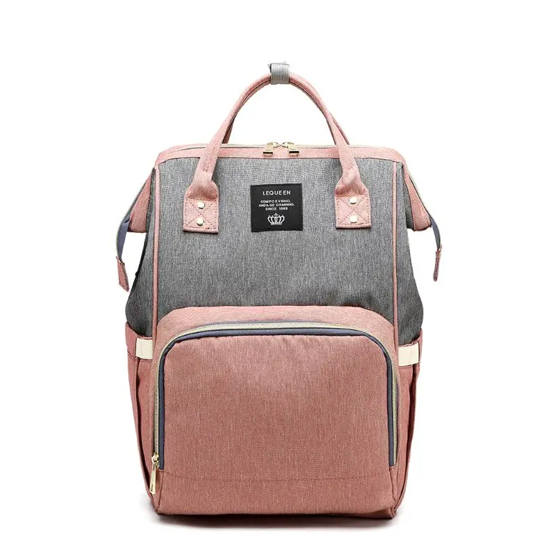 

LEQUEEN Multi-function Baby Diaper Mummy Backpack with USB Charging Port Large Capacity Nappy Bag