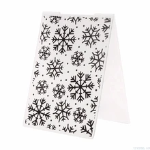 Пластиковый с тиснением папка шаблон для DIY альбом для скрапбукинга картон для творчества Рождественская Снежинка