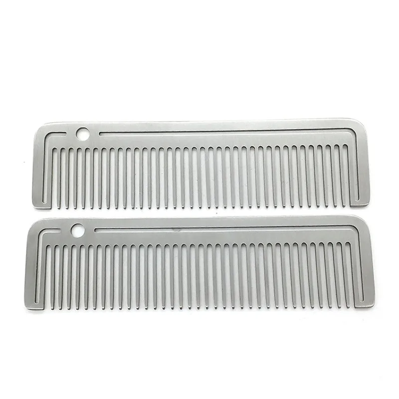 

2018 Silver Stainless Steel Metal Beard Comb Stainless steel comb molding template