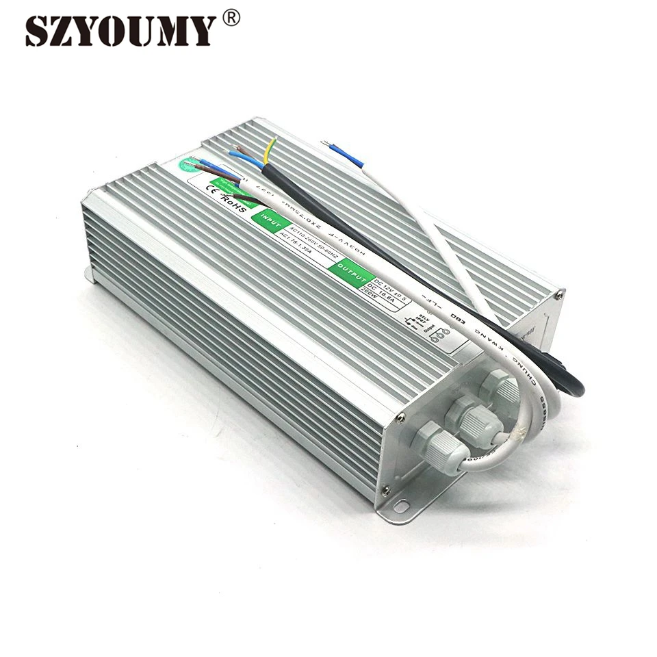 

SZYOUMY 12V 200W Switching Power Transformer LED Power Supply IP67 Waterproof Power Adapter LED Driver DHL Free Shipping