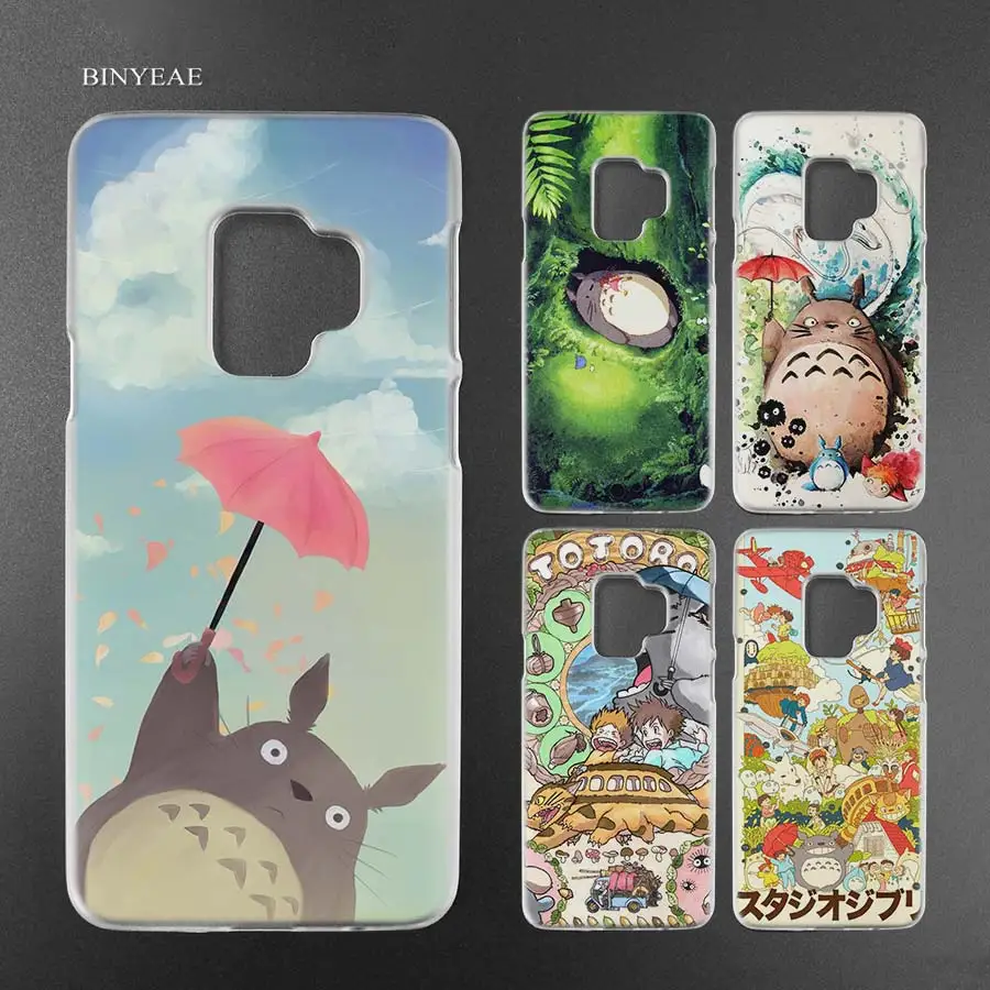

BINYEAE Studio Ghibli Ghiblies totoro neighbor Transparent Case Cover Shell for Samsung Galaxy S9 S8 Plus S7 Edge A8 2018