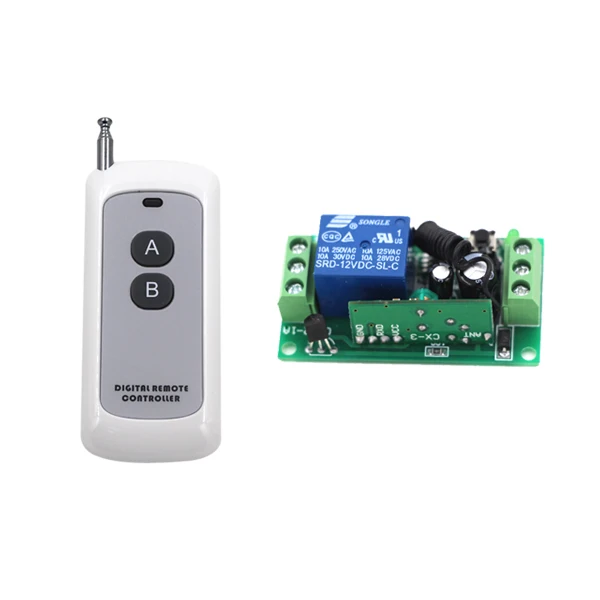 

Multifunction RF Wireless Remote Control Transmitter RF Radio Remote 315/433   Receiver +Transmitter with AB Button