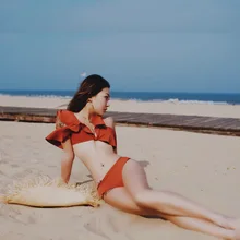 Купальник женский из двух частей плюс размер купальник раздельный купальник badpak женские Танкини бикини женский раздельный купальный костюм Plavky