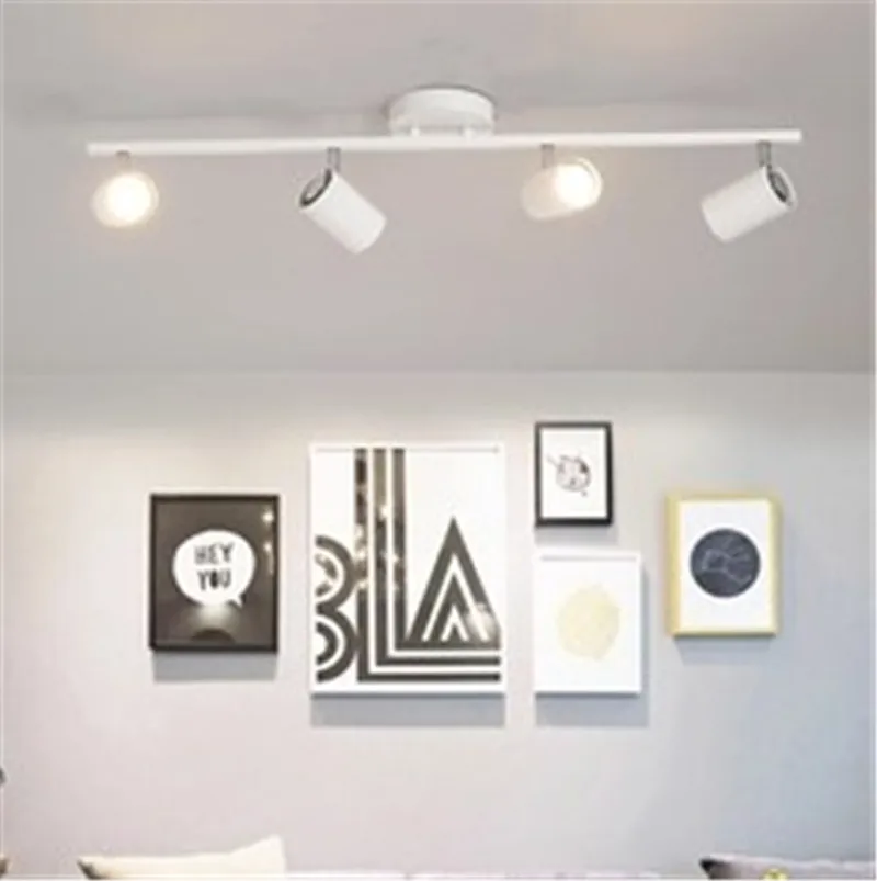  Black White Ceiling Lamp Lighting Angle adjustable Spotlights GU10 Spot Lights Bulb for Store Shop  - 32955336532